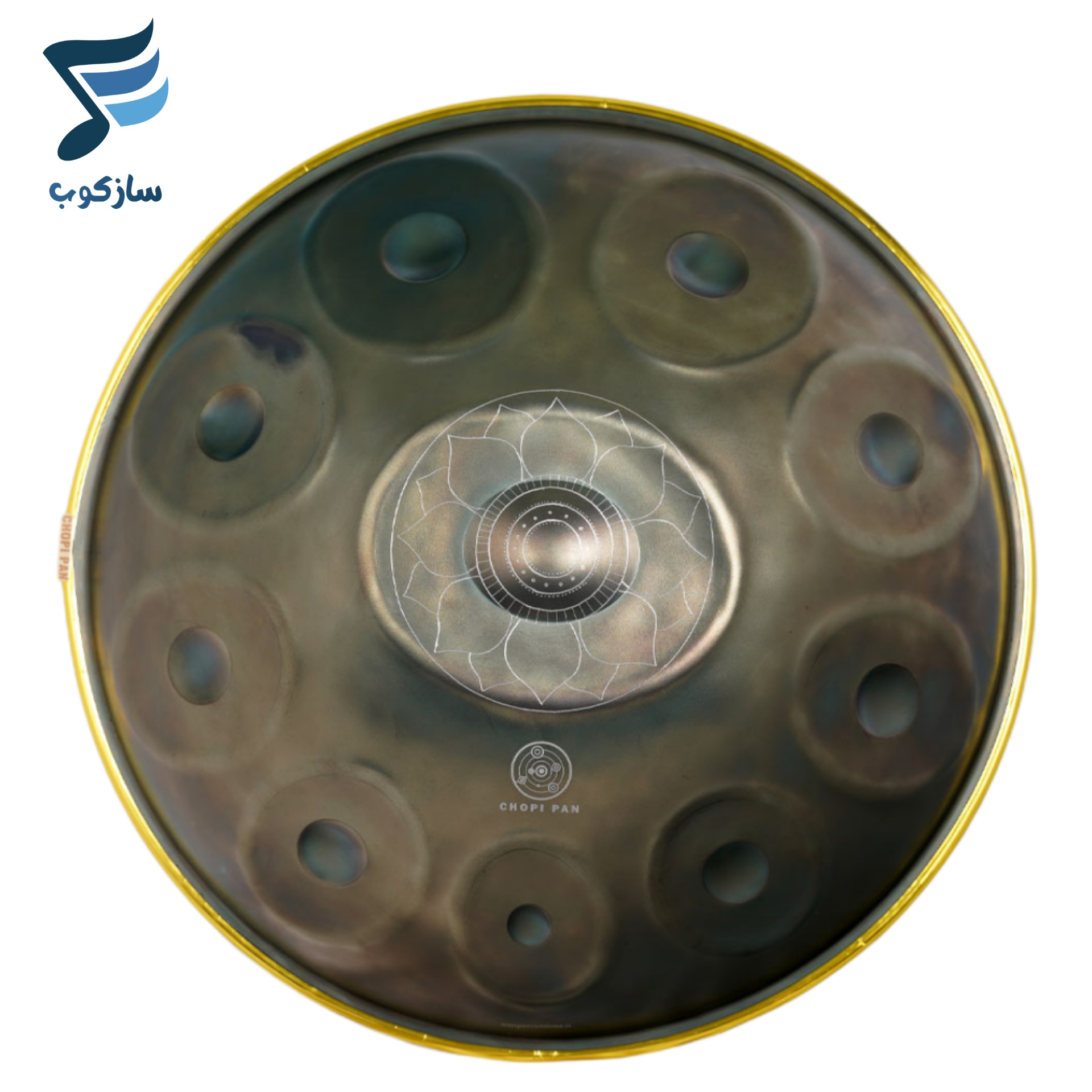 هنگ درام استیل 10 نت طرح دار چوپی پن Chopi Pan طرح 2