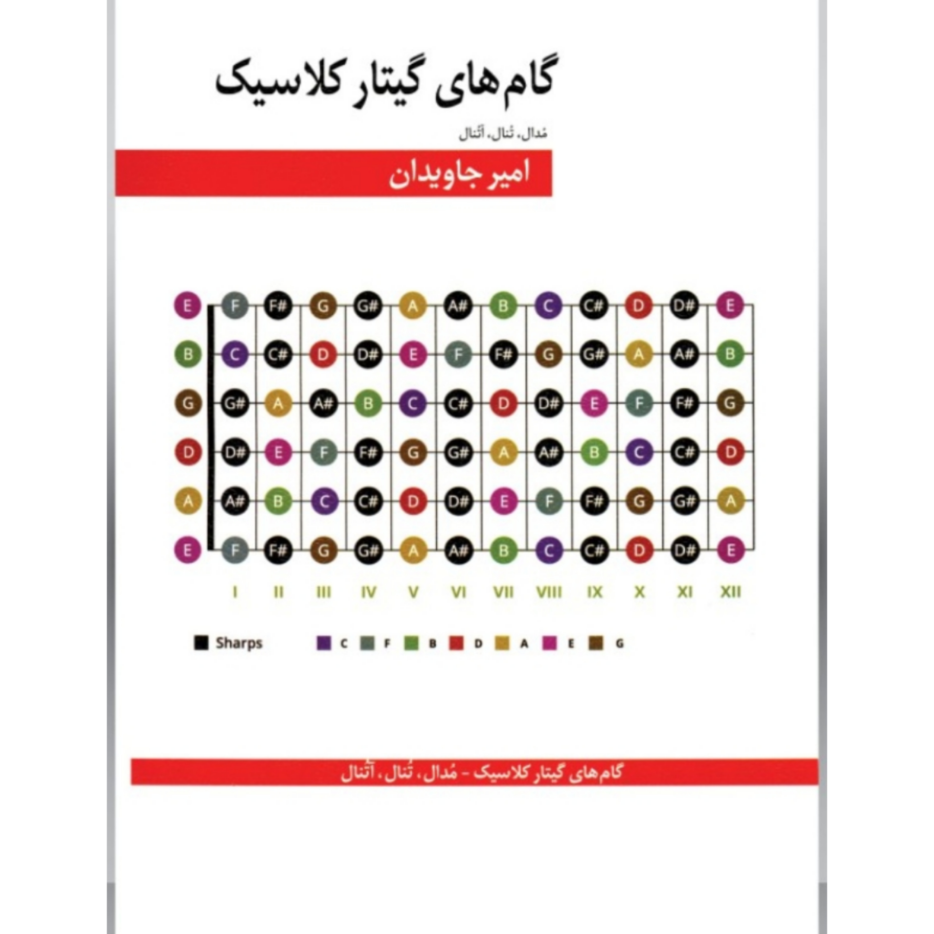 کتاب گام‌های گیتار کلاسیک امیر جاویدان