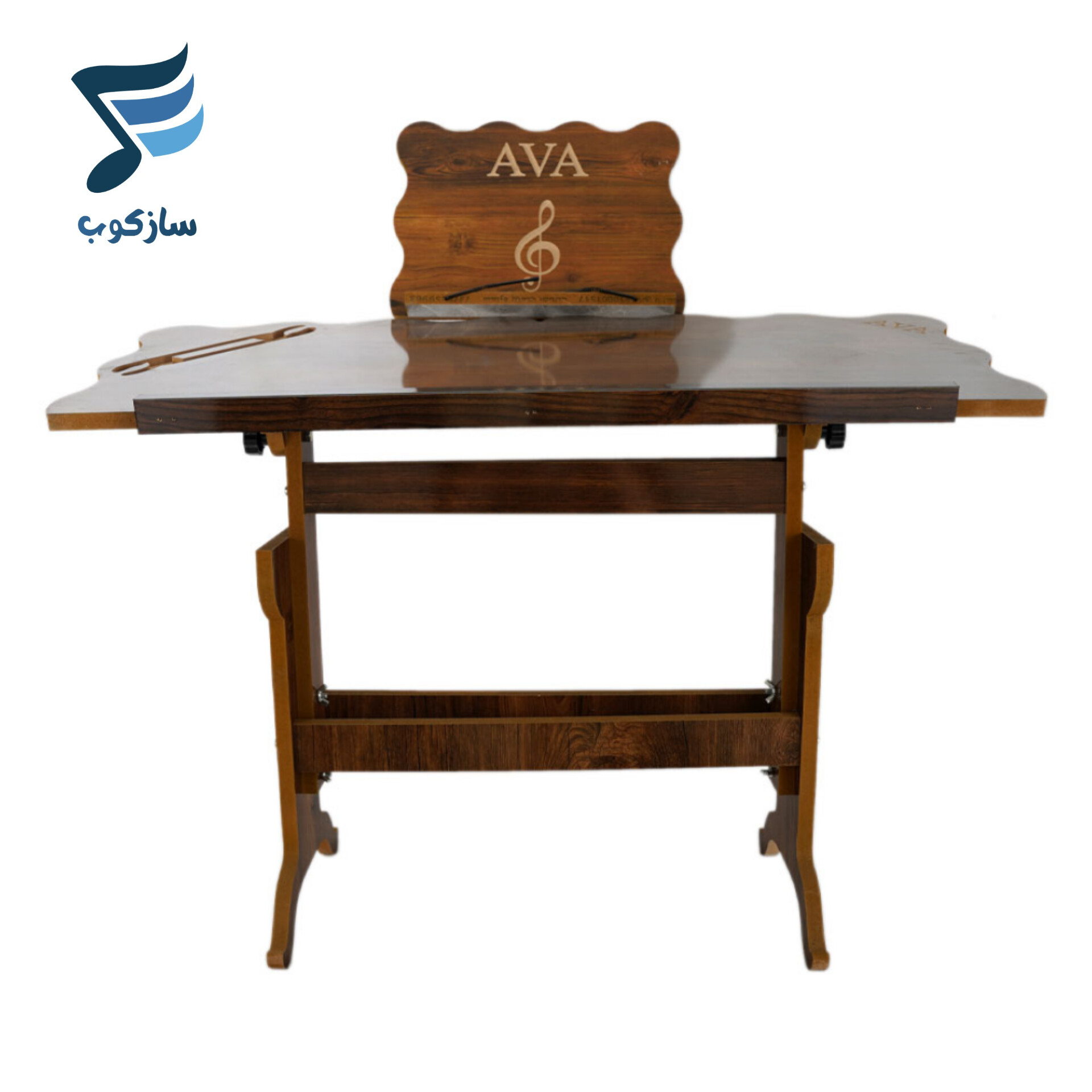 میز سنتور چوبی طرح دار آوا