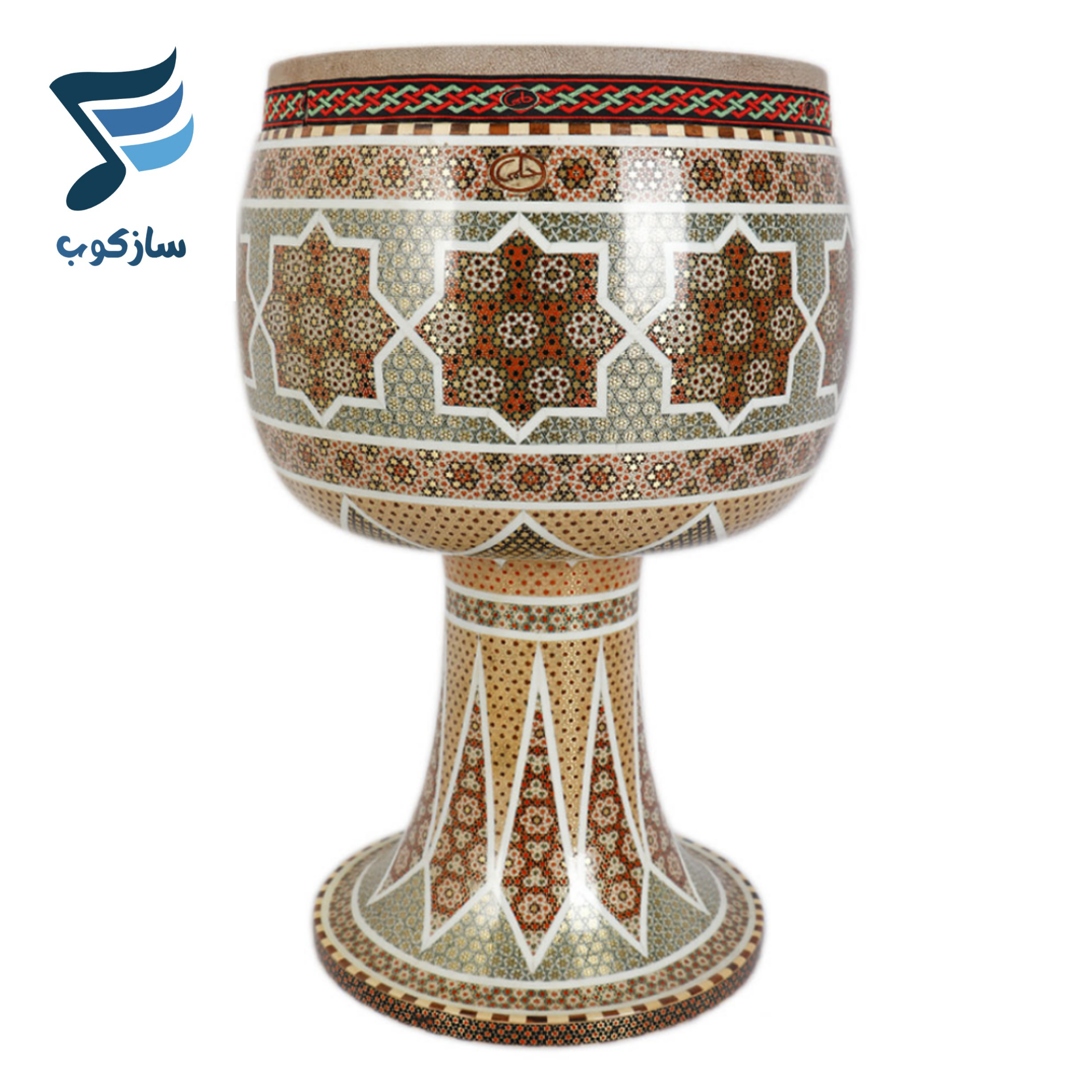 تنبک حلمی مدل خاتم کاری